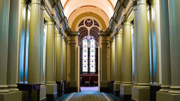 The entrance hall of 6 Kildare Street